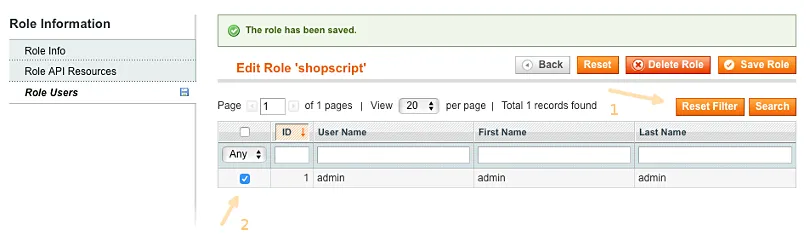 Изменение пользователей