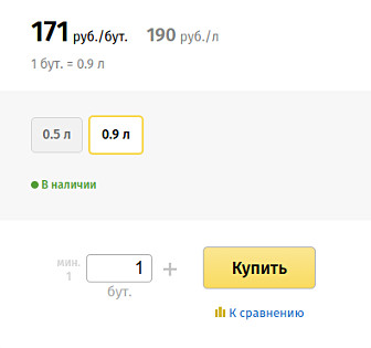 Отображение единиц на витрине