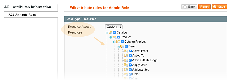 Выбор ресурсов